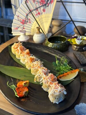 Alaska Sushi Roll avocado and delicate surimi crab