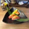 Artisan Nigiri Tuna, beautifully presented on a black plate, epitomizes Edinburgh sushi craftsmanship