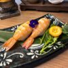 Artisanal Nigiri Shrimp sushi, a classic Edinburgh prawn delicacy, ready to savor.