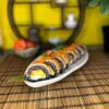 Savor the exotic blend of Phila Mango Black sushi, with lush mango and succulent salmon, a flavorful masterpiece from Edinburgh