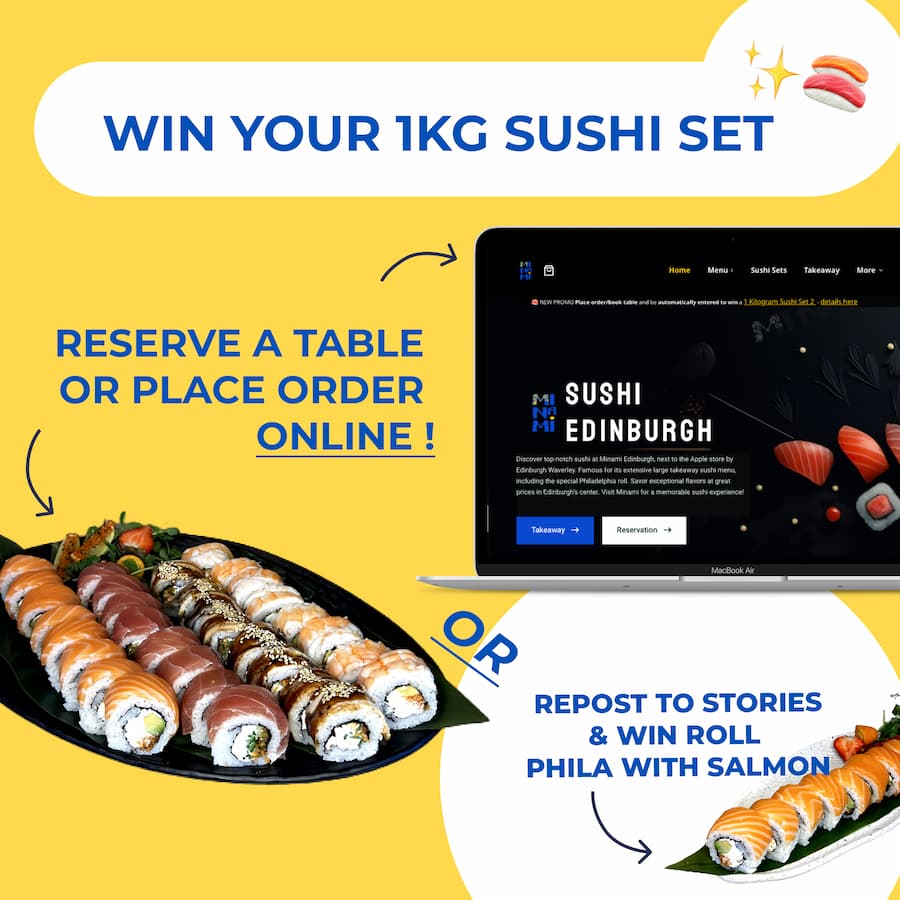 Chance to win sushi set 2