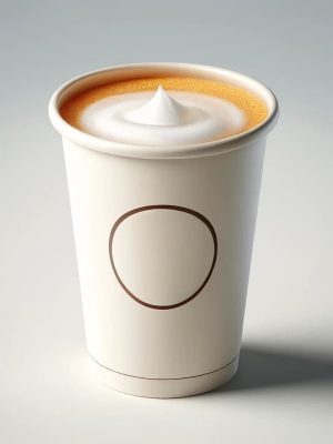 Edinburgh Cappuccino with Orange Juice in a takeaway cup, showcasing the unique blend of rich espresso topped with zesty orange juice and creamy foam