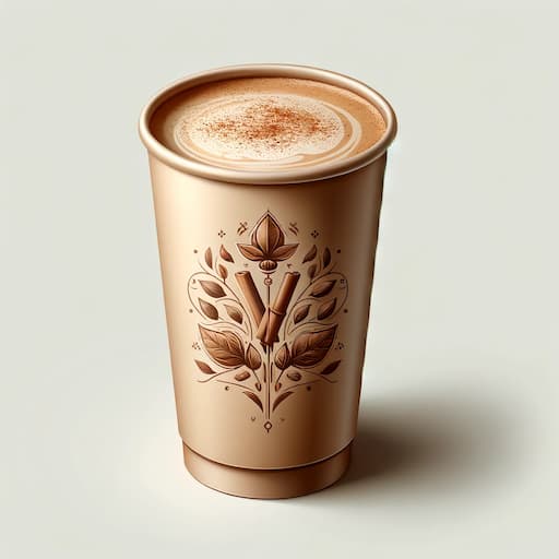 Edinburgh Chai Latte in a takeaway cup, illustrating the cozy blend of spiced tea and creamy frothed milk