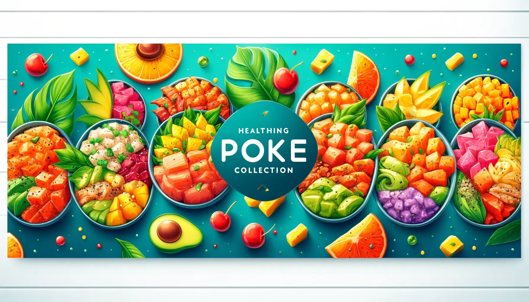 Edinburgh Poke Collection by Minami, designed to showcase the fresh and vibrant poke bowls